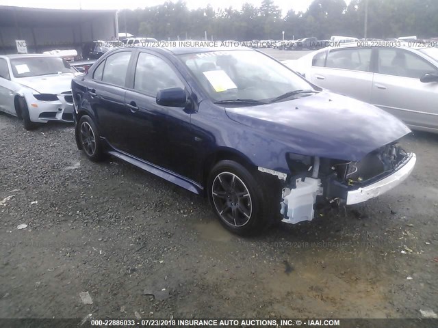 JA32U2FU6EU022800 - 2014 MITSUBISHI LANCER ES/ES SPORT BLUE photo 1