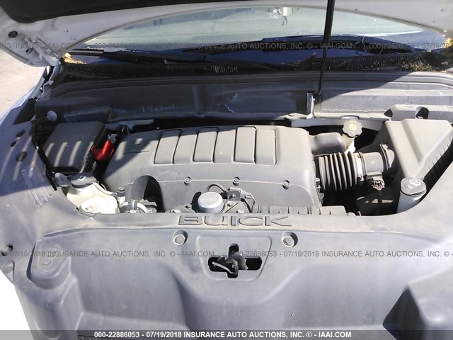 5GAKRBED6BJ358448 - 2011 BUICK ENCLAVE CXL 白色 照片 10