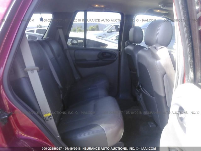 1GNDT13S522429452 - 2002 CHEVROLET TRAILBLAZER  BURGUNDY photo 8