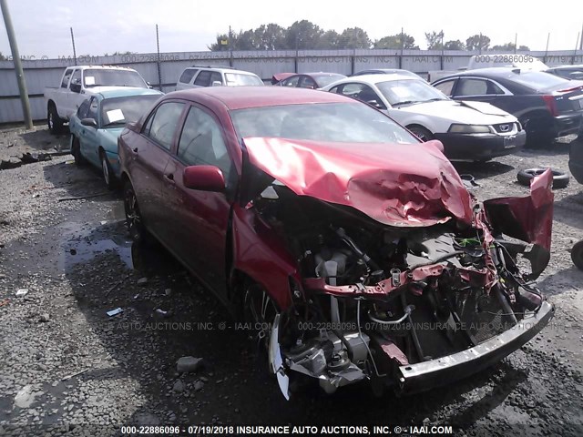 2T1BU4EE6AC529033 - 2010 TOYOTA COROLLA S/LE/XLE RED photo 1