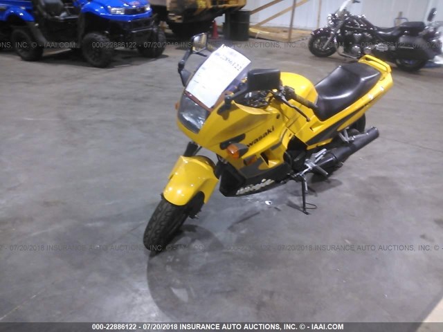 JKAEXMF193A096132 - 2003 KAWASAKI EX250 F YELLOW photo 2