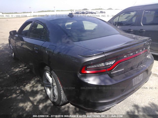 2C3CDXCT3HH574894 - 2017 DODGE CHARGER R/T GRAY photo 3