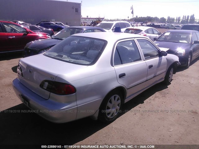 1NXBR12E3YZ358139 - 2000 TOYOTA COROLLA VE/CE/LE SILVER photo 4