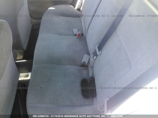 1NXBR12E3YZ358139 - 2000 TOYOTA COROLLA VE/CE/LE SILVER photo 8