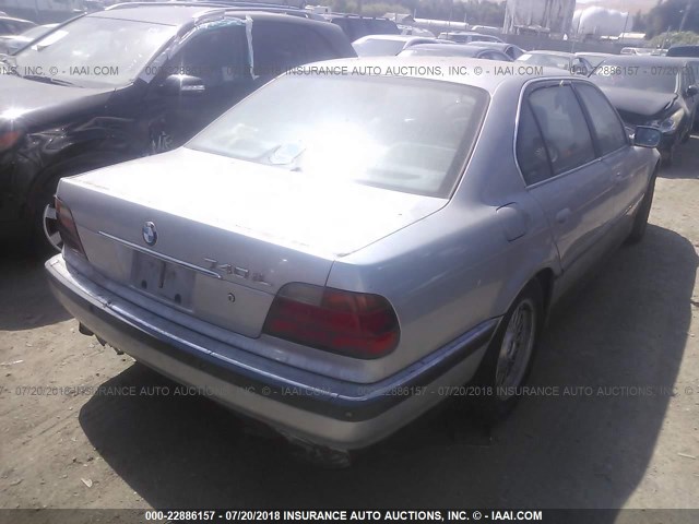 WBAGJ8322WDM19926 - 1998 BMW 740 IL SILVER photo 4