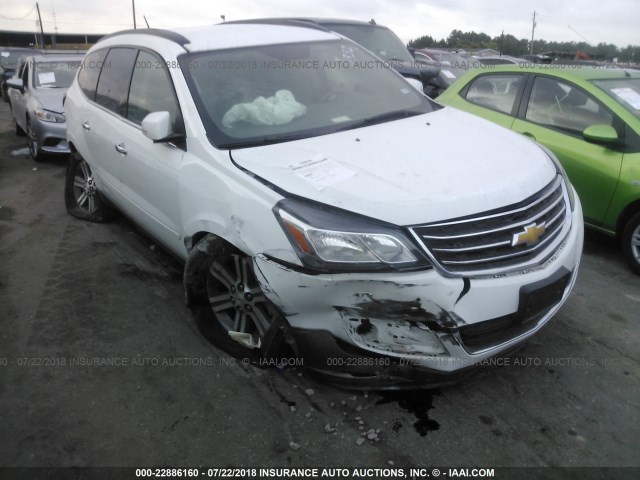 1GNKRGKD1HJ290933 - 2017 CHEVROLET TRAVERSE LT WHITE photo 1