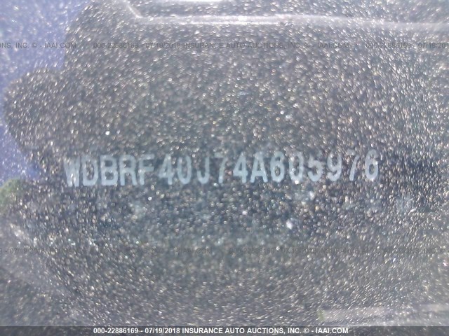 WDBRF40J74A605976 - 2004 MERCEDES-BENZ C 230K SPORT SEDAN BLACK photo 9