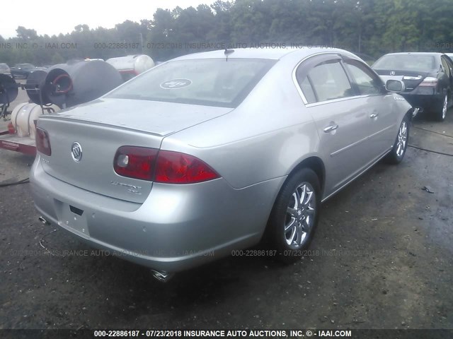 1G4HR57Y87U127739 - 2007 BUICK LUCERNE CXL SILVER photo 4