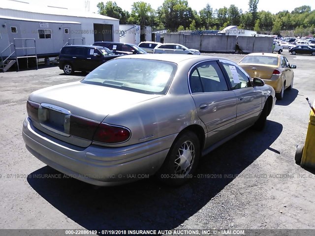 1G4HR54K12U266006 - 2002 BUICK LESABRE LIMITED BEIGE photo 4