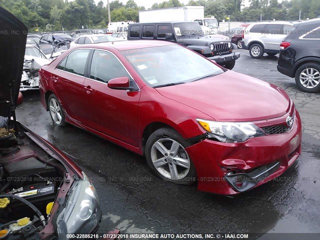 4T1BF1FK6CU591384 - 2012 TOYOTA CAMRY SE/LE/XLE წითელი ფოტო 1