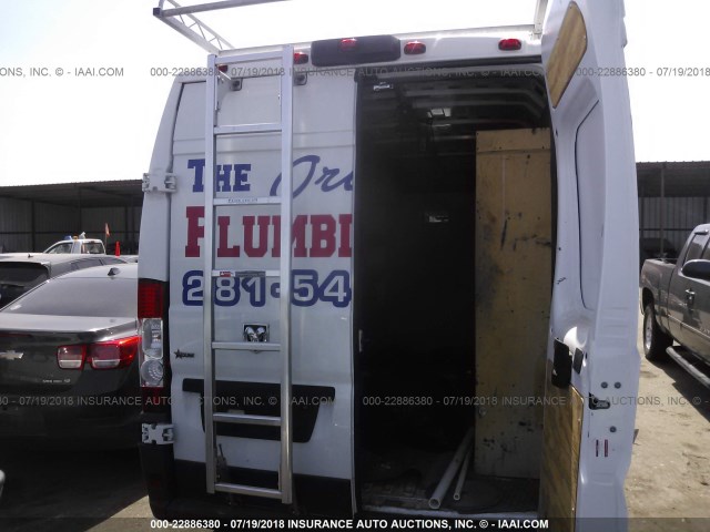 3C6TRVDG1HE530754 - 2017 RAM PROMASTER 2500 2500 HIGH WHITE photo 8