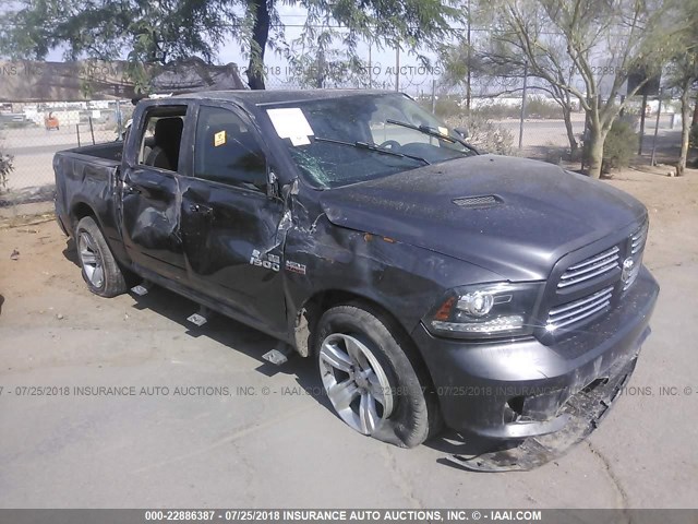 1C6RR6MT0GS243463 - 2016 RAM 1500 SPORT GRAY photo 1