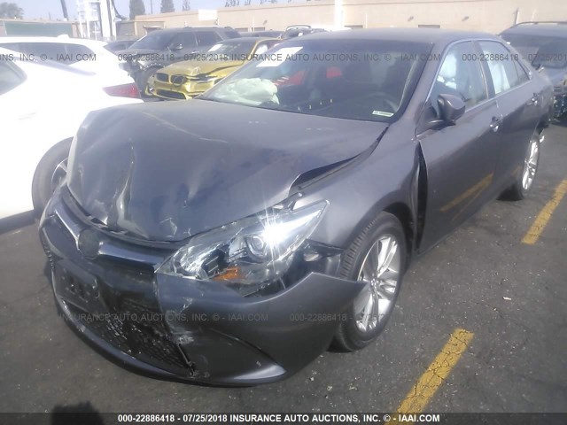 4T1BF1FK9HU741012 - 2017 TOYOTA CAMRY LE/XLE/SE/XSE GRAY photo 2