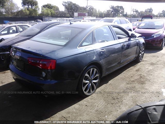 WAUGFAFC8DN090816 - 2013 AUDI A6 PREMIUM PLUS Dark Blue photo 4