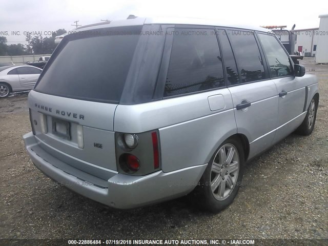 SALME15426A231532 - 2006 LAND ROVER RANGE ROVER HSE SILVER photo 4