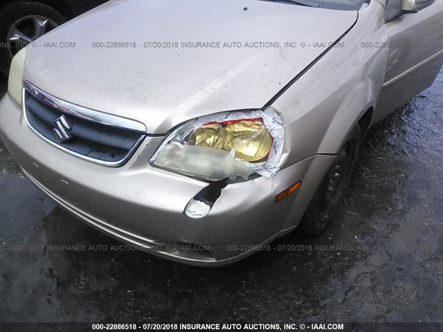 KL5JD56Z47K610788 - 2007 SUZUKI FORENZA CONVENIENCE/POPULAR GOLD photo 6