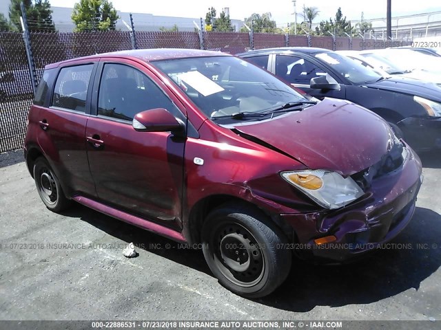 JTKKT624165005943 - 2006 TOYOTA SCION XA RED photo 1