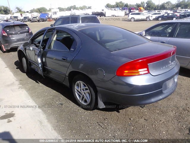 2B3HD46R11H622920 - 2001 DODGE INTREPID SE GRAY photo 3