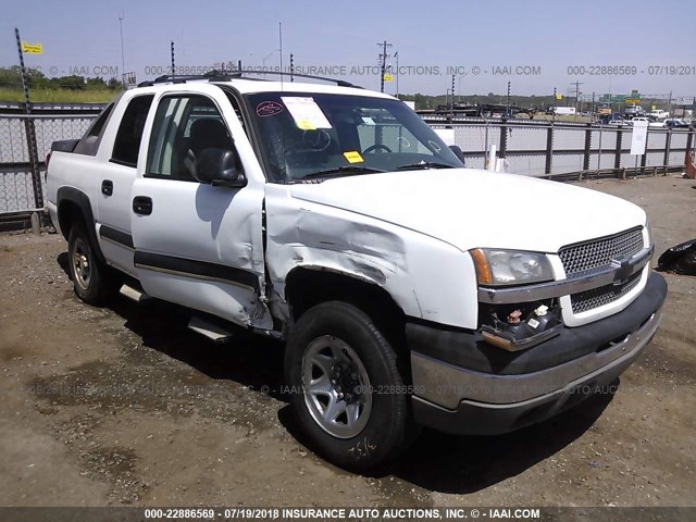 3GNEC12T04G146689 - 2004 CHEVROLET AVALANCHE C1500 WHITE photo 1