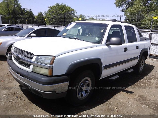 3GNEC12T04G146689 - 2004 CHEVROLET AVALANCHE C1500 WHITE photo 2