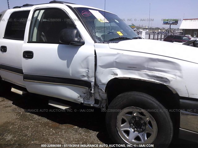 3GNEC12T04G146689 - 2004 CHEVROLET AVALANCHE C1500 WHITE photo 6