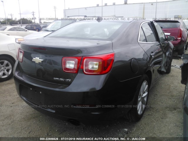 1G11H5SA1DF273864 - 2013 CHEVROLET MALIBU LTZ 灰色 照片 4