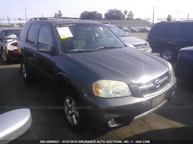 4F2CZ04135KM07277 - 2005 MAZDA TRIBUTE S GRAY photo 1