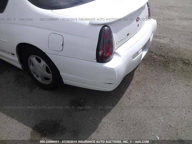 2G1WX15K629132235 - 2002 CHEVROLET MONTE CARLO SS WHITE photo 6