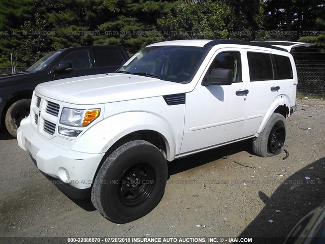 1D4PU4GK0BW607360 - 2011 DODGE NITRO HEAT WHITE photo 2