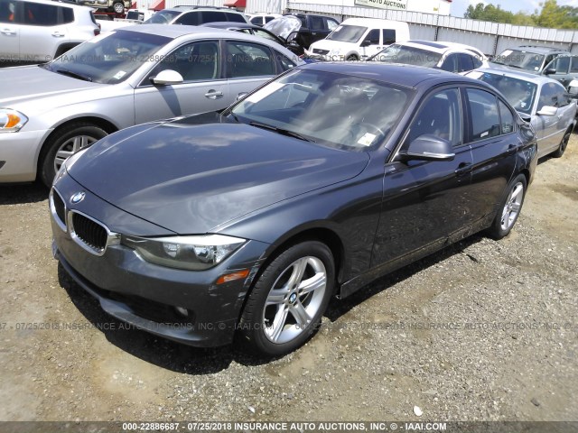 WBA3D3C59EK156511 - 2014 BMW 328 D GRAY photo 2