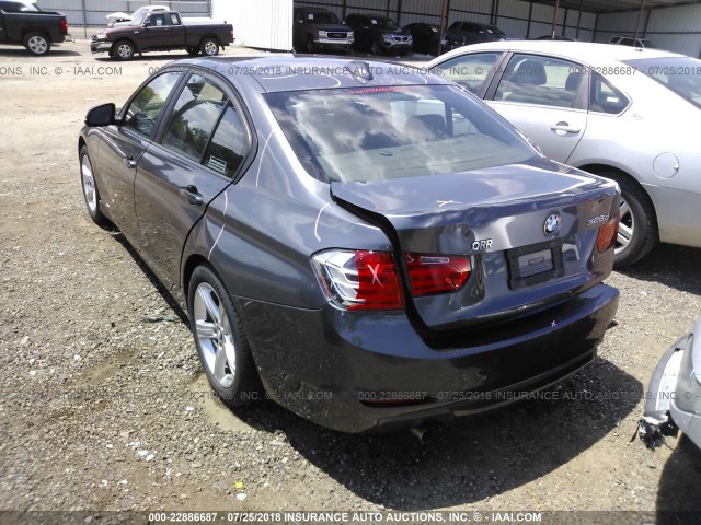 WBA3D3C59EK156511 - 2014 BMW 328 D GRAY photo 3