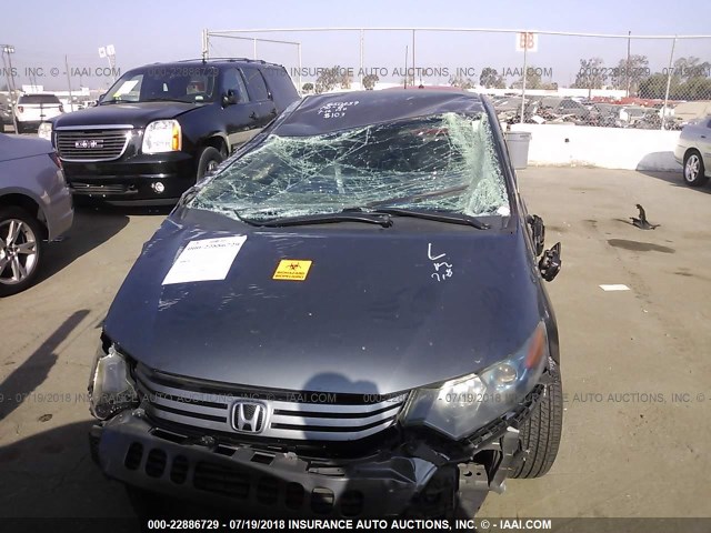 JHMZE2H50AS038143 - 2010 HONDA INSIGHT LX GRAY photo 6