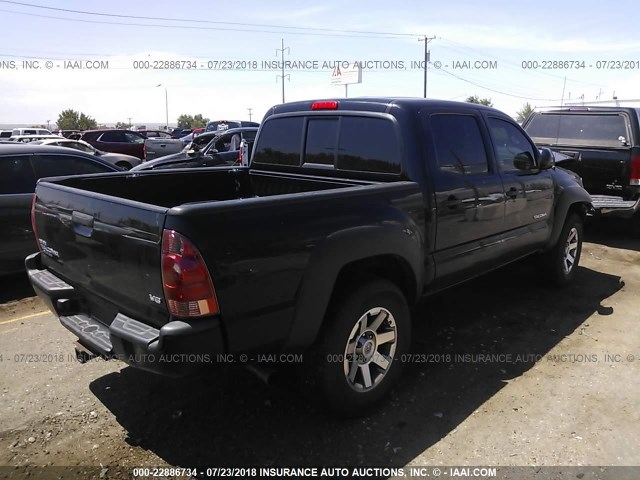 3TMLU4EN4DM127401 - 2013 TOYOTA TACOMA DOUBLE CAB BLACK photo 4