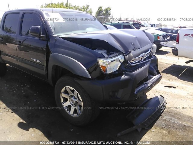 3TMLU4EN4DM127401 - 2013 TOYOTA TACOMA DOUBLE CAB BLACK photo 6