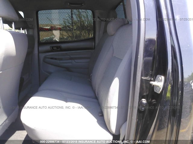 3TMLU4EN4DM127401 - 2013 TOYOTA TACOMA DOUBLE CAB BLACK photo 8