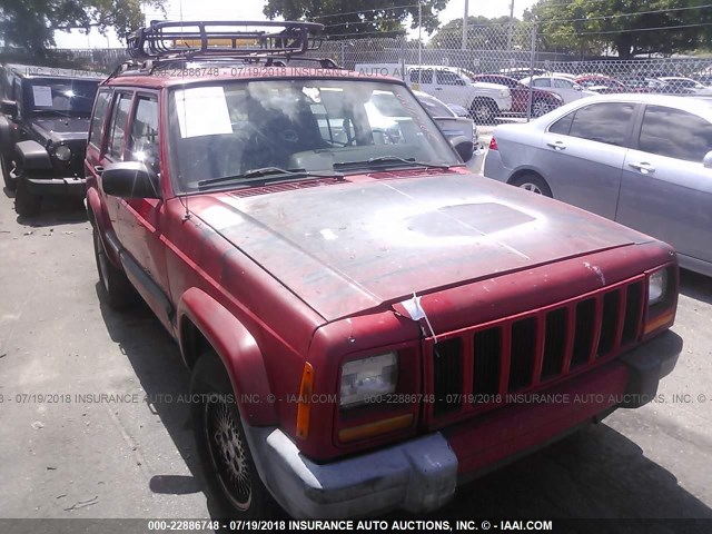 1J4FT48S8YL206900 - 2000 JEEP CHEROKEE SPORT RED photo 6