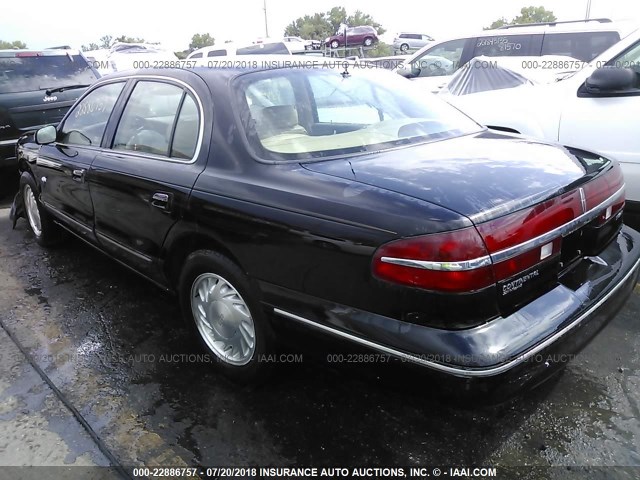 1LNLM97V3VY608414 - 1997 LINCOLN CONTINENTAL  Szary zdjęcie 3
