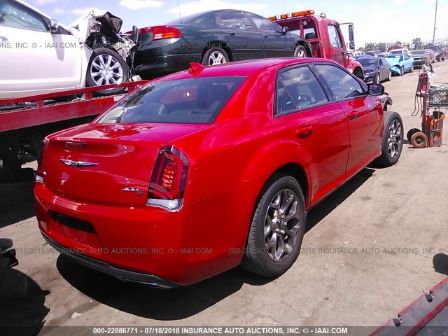 2C3CCAGG0GH152352 - 2016 CHRYSLER 300 S RED photo 4