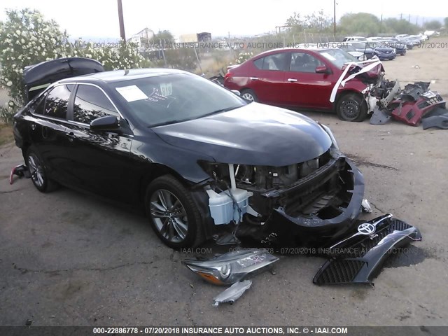 4T1BF1FKXFU889697 - 2015 TOYOTA CAMRY LE/XLE/SE/XSE BLACK photo 1