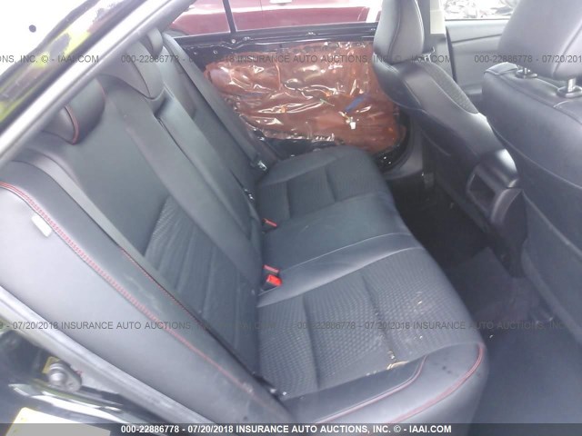 4T1BF1FKXFU889697 - 2015 TOYOTA CAMRY LE/XLE/SE/XSE BLACK photo 8