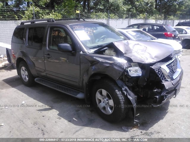 5N1AR18B38C666331 - 2008 NISSAN PATHFINDER S/LE/SE BROWN photo 1