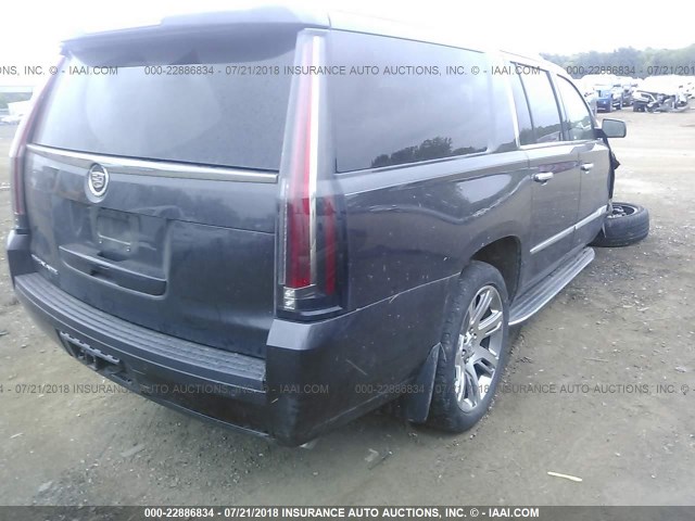 1GYS4HKJ5FR212375 - 2015 CADILLAC ESCALADE ESV LUXURY GRAY photo 4
