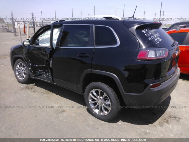 1C4PJLLB3KD184338 - 2019 JEEP CHEROKEE LATITUDE PLUS BLACK photo 3