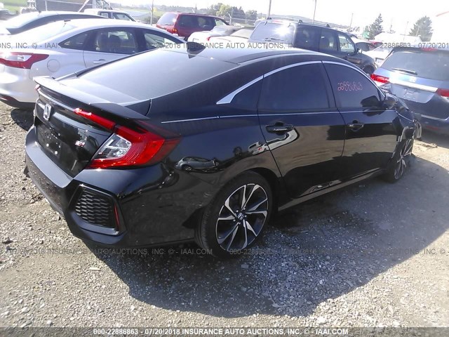 2HGFC1E54HH706604 - 2017 HONDA CIVIC SI BLACK photo 4