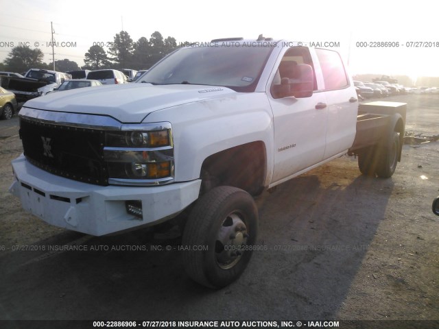 1GC4KYC89FF156927 - 2015 CHEVROLET SILVERADO K3500 WHITE photo 2