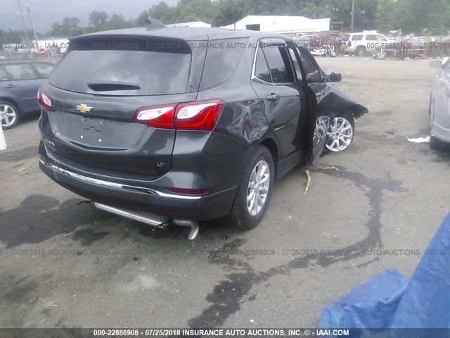 3GNAXJEV8JL308698 - 2018 CHEVROLET EQUINOX LT GRAY photo 4