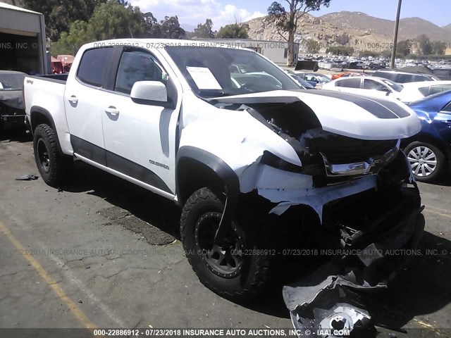 1GCGTCE36G1237977 - 2016 CHEVROLET COLORADO LT WHITE photo 1