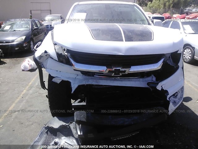 1GCGTCE36G1237977 - 2016 CHEVROLET COLORADO LT WHITE photo 6