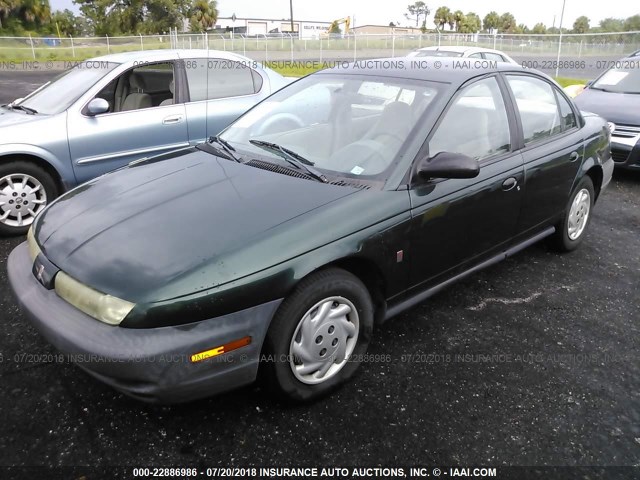 1G8ZF5286WZ227312 - 1998 SATURN SL GREEN photo 2