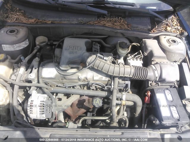 1G2JB124017159411 - 2001 PONTIAC SUNFIRE SE 蓝色 照片 10